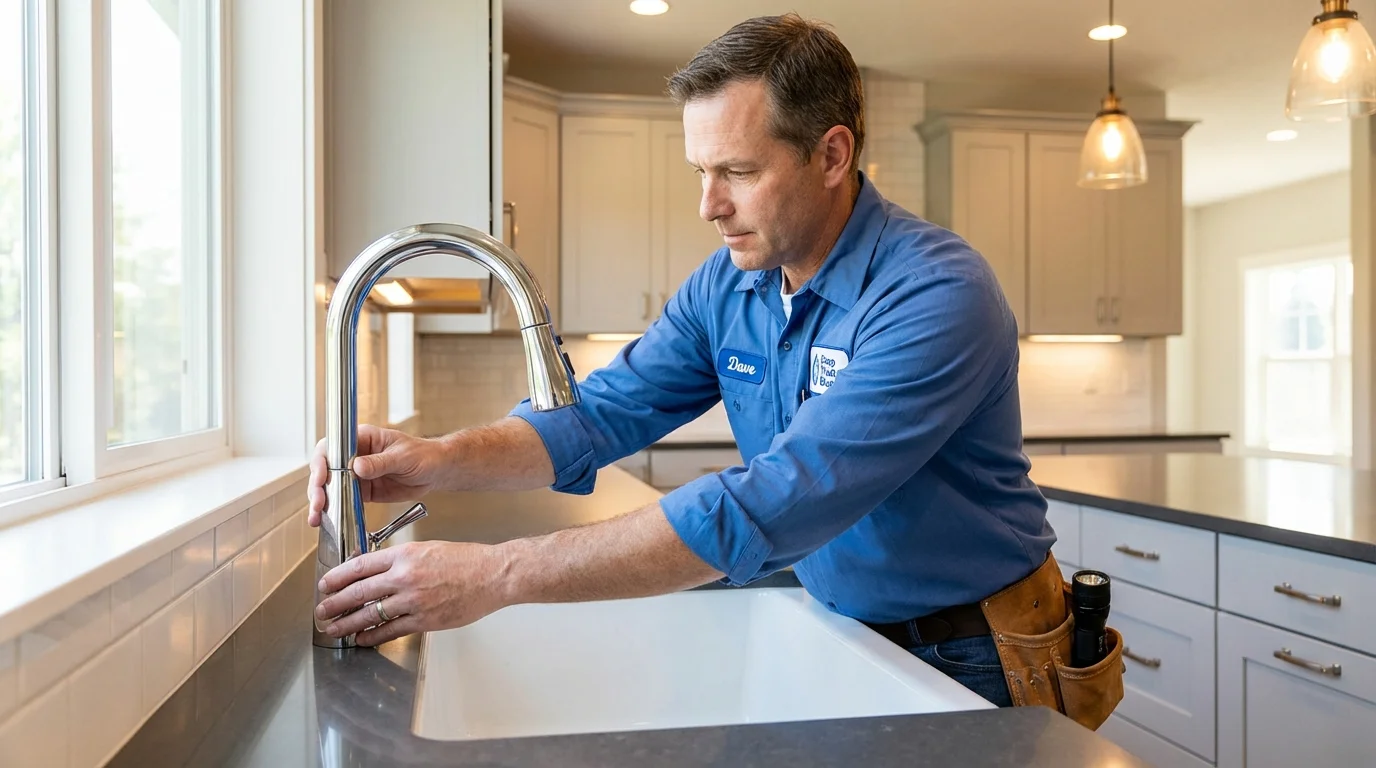 Kitchen faucet installation by Johns Plumbing LLC in Cuthbert