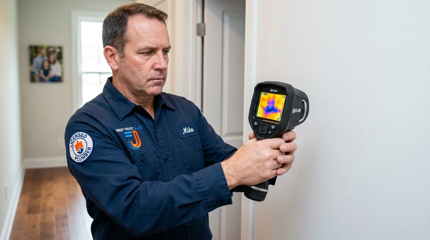 Thermal imaging leak detection by Johns Plumbing LLC in Cuthbert